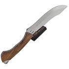 Faca Kukri Full Tang Artesanal De Churrasco 3Mm Aço Madeira - Terra Leste