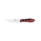 Faca Para Churrasco Jumbo Com Lâmina Em Aço Inox E Cabo De Madeira Polywood Vermelho 5"