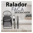 Faca Ralador E Descascador Jg Cozinha 3Pc Inox