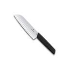 Faca Santoku 31cm estilo japonês com sulcos linha Swiss Modern Victorinox