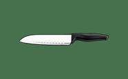 Faca Santoku Brinox Cross 7'' 31 cm Lâmina Aço Inoxidável Cabo Preto