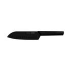 Faca Santoku Tramontina Inox Antimicrobiana Nygma 7" Preto