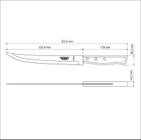 Faca trinchante tramontina tradicional com lâmina em aço inox e cabo de madeira natural 9