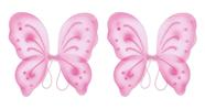 Fairy Wings Beistle, 2 peças, nylon, rosa