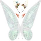 Fairy Wings SOLIEHOO Sparkling Sheer para fantasia de Halloween