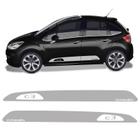 Faixa Citroen C3 2013/2019 Adesivo Lateral Cinza Decorativo - SPORTINOX