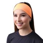 Faixa De Cabelo Headband Laranja Neon Esporte Ciclismo Academia Moto