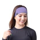 Faixa De Cabelo Headband Lilás Esporte Ciclismo Academia Moto