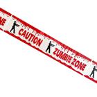 Faixa Decorativa Halloween 50M Caution Zumbi Zone Badulake