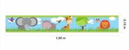 Faixa Decorativa Infantil Border Adesivo Bebê Animais Da Floresta