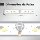 Faixa Decorativa Infantil Ursinho baloeiro cinza escuro