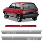 Faixa Fiat Uno 1.5 R 1989 Adesivo Lateral/traseiro Vermelho - SPORTINOX