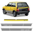 Faixa Fiat Uno 1.5 R 1989 Adesivo Modelo Original Amarelo