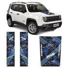 Faixa Jeep Renegade Adesivo Lateral e Capô Bússola Logo Azul