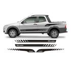 Faixa Lateral Fiat Strada St1 Adesivos Fita Colante