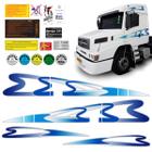 Faixa Lateral Mercedes Benz 1938 1998/1999 Azul e Prata