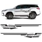 Faixa Lateral Toyota Hilux Sw4 Adesivo Tuning Premium Preto - SPORTINOX