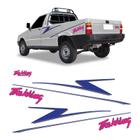 Faixas Fiorino Trekking Pick-Up 1996 Lx Adesivos Azul/Rosa