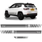 Faixas Jeep Compass Adesivos Estrela Decorativo Grafite