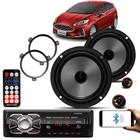 Falante Kit 2 Vias Ford Ka Fiesta Novos Tras Radio KDV.285R