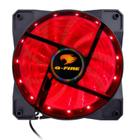 Fan Cooler Gamer Led Vermelho 120x120mm