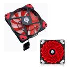 Fan Cooler Gamer Led Vermelho Para Gabinete 12X12Cm Hayom