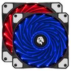 Fan Cooler Ventoinha Led Azul/Vermelho 12x12 Cpu Gamer