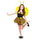 Fantasia Abelhinha Bee Bee Infantil com Tiara e Asa - Masquerade