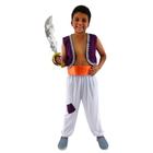 Fantasia Aladin Infantil com Calça, Colete e Cinto - Masquerade