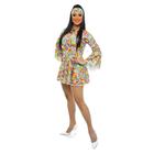 Fantasia Anos 70 Hippie Adulto Feminino