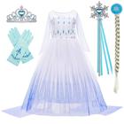 Fantasia BanKids Snow Queen Act 2 Princess Dress Girl 6-7 anos