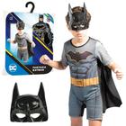 Fantasia Batman C/ Máscara E Capa Infantil Roupa Super Herói