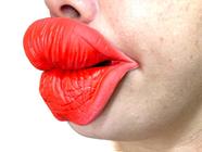 Fantasia Boca Beijo Bocão Lábios Beijo Beiço Tik Tok