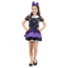 Fantasia Boneca do Mal Vestido Infantil com Tiara - Halloween