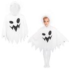 Fantasia BOXOB Halloween Ghost para crianças e meninas de 3 a 4 anos com capuz