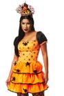 Fantasia Loba Feminina Halloween Adulto Vestido C/ Acessório - 7 Artes  BrinQ Fantasias