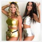 Fantasia Carnaval Bloquinho Metalizada Top e Calcinha