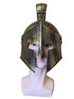 Fantasia carnaval capacete romano dourado
