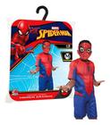 Fantasia Carnaval Creche Homem Aranha Spider Tam M Marvel - Novabrink Industria de Plastic