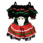 Fantasia de Halloween Infantil Caveira Mexicana Com Maquiagem -  Sulamericana - Fantasias para Crianças - Magazine Luiza