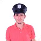 Fantasia Chapéu Quepe de Polícia Adulto P/Festas e Carnaval
