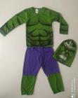 Fantasia conjunto infantil masculina Hulk