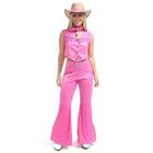 Fantasia CowGirl Rosa Feminina Adulta Roupa Country de Luxo