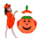 Fantasia Abobora Glamour Halloween Infantil - SKU 960529
