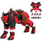 Fantasia de cachorro kakufunny Deluxe Superdog Superhero Christmas