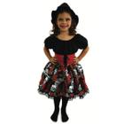 Fantasia de Caveira Mexicana Infantil Menina Halloween