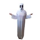 Fantasia de Fantasma Halloween Adulto com Capuz Cosplay Caça Fantasma Assustador Noite Terror Dia das Bruxas Morte Zumbi