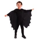 Fantasia de Halloween Infantil Vampiro Morcego Com Capa P ao G