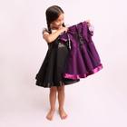 Fantasia De Halloween Menina Vestido Infantil Roxo Baby Luxo