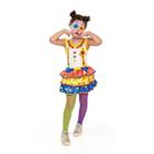 Fantasia de Palhaça Infantil Roupa de Palhacinha Menina Circo Divertida Anjo Fantasias 369